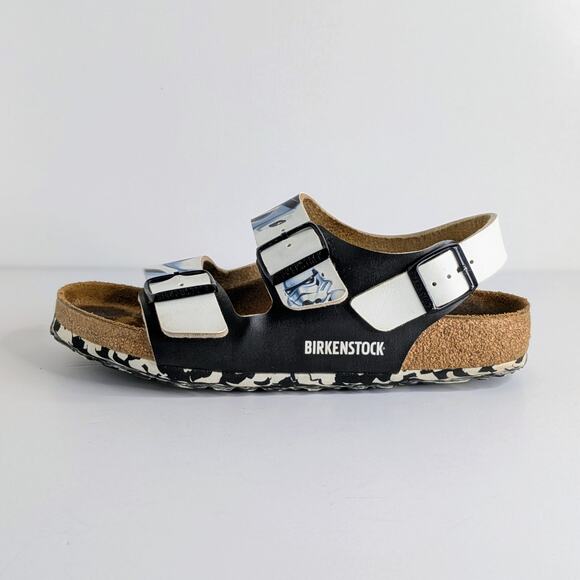 Birkenstock Sandals Milano Star Wars EU 38 White Black Storm Trooper Leather - Picture 1 of 15